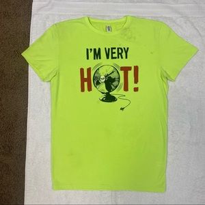 Moschino Swim I’m Very Hot S/S T-Shirt Neon Yellow/Green Size L